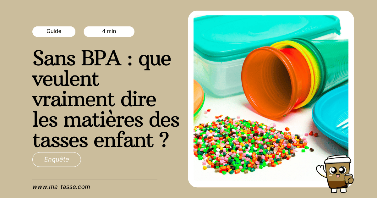 Sans BPA Matières tasses enfant